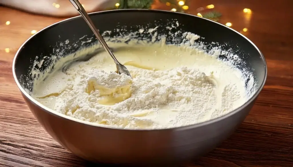 Make the Creamy Filling Combine the cream cheese and powdered sugar in a large bowl mixing thoroughly until the mixture is smooth and velvety Resized