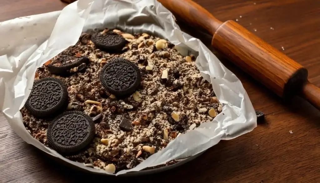 seal the cookies in a resealable bag and crush them into fine crumbs with a rolling pin Resized